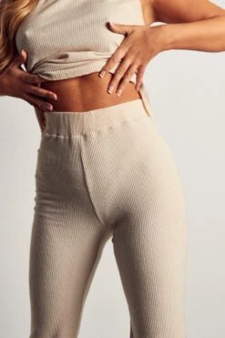 Cheap Sarto Tone Store -Cheap Sarto Tone Store oatmeal brushed rib relaxed trouser 1