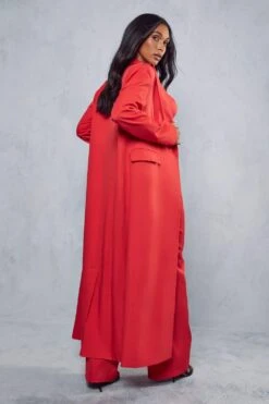 Maxi Oversized Tailored Coat 11 Maxi Oversized Tailored Coat -Cheap Sarto Tone Store red maxi oversized tailored coat 3