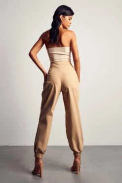 Asymmetric Waist Cuffed Cargo Pant 9 Asymmetric Waist Cuffed Cargo Pant -Cheap Sarto Tone Store stone asymmetric waist cuffed cargo pant 2