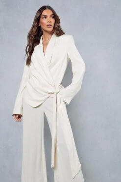 Crinkle Linen Look Wide Leg Trouser 11 Crinkle Linen Look Wide Leg Trouser -Cheap Sarto Tone Store stone crinkle linen look wide leg trouser 4