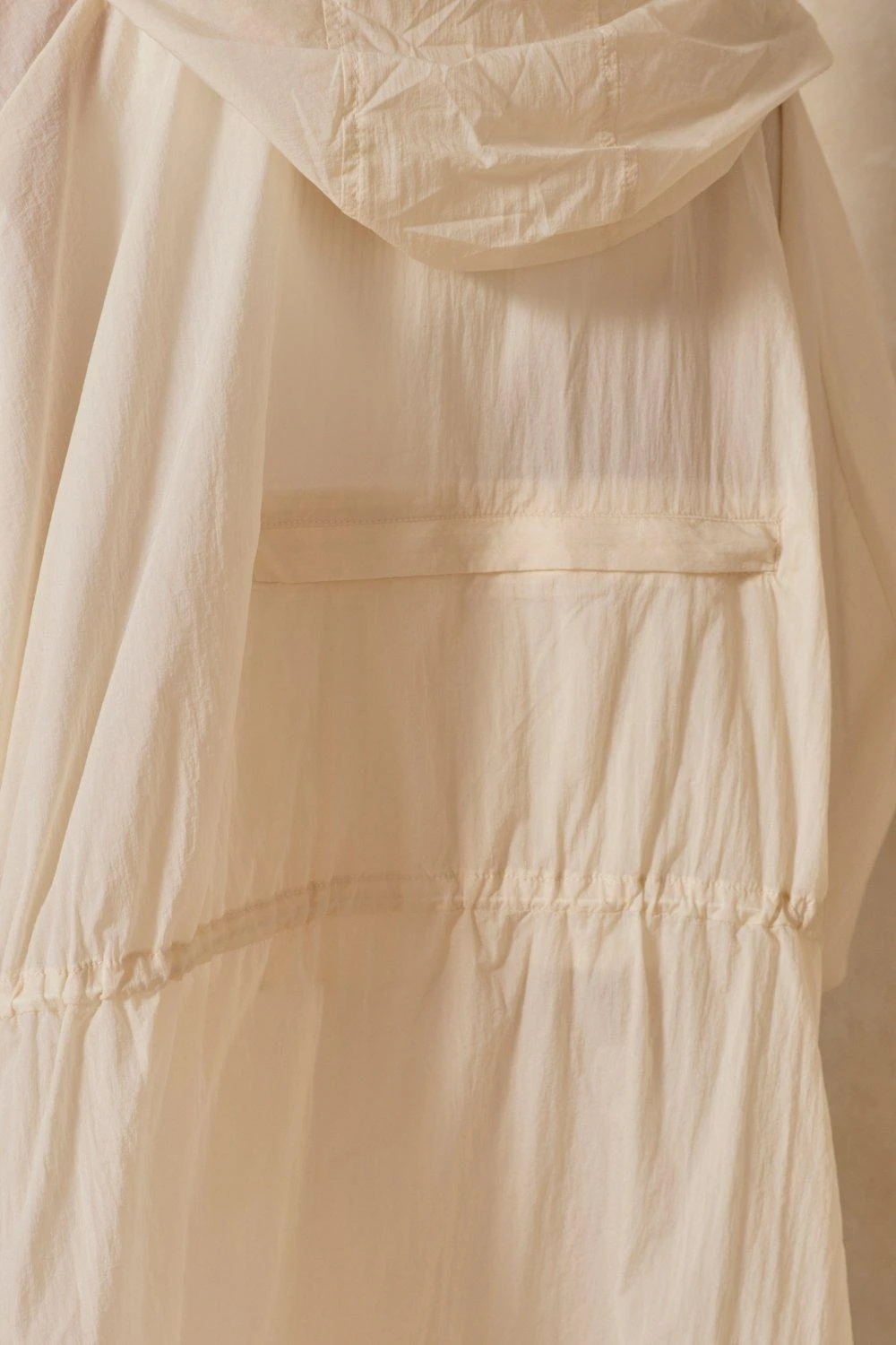 Longline Drawstring Detail Windbreaker 6 Longline Drawstring Detail Windbreaker - Image 4