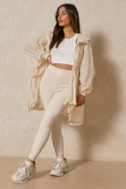 Longline Drawstring Detail Windbreaker 13 Longline Drawstring Detail Windbreaker -Cheap Sarto Tone Store stone longline drawstring detail windbreaker 5