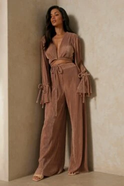 Miss Joslin Wide Leg Plisse Trouser 10 Miss Joslin Wide Leg Plisse Trouser -Cheap Sarto Tone Store stone miss joslin wide leg plisse trouser 3