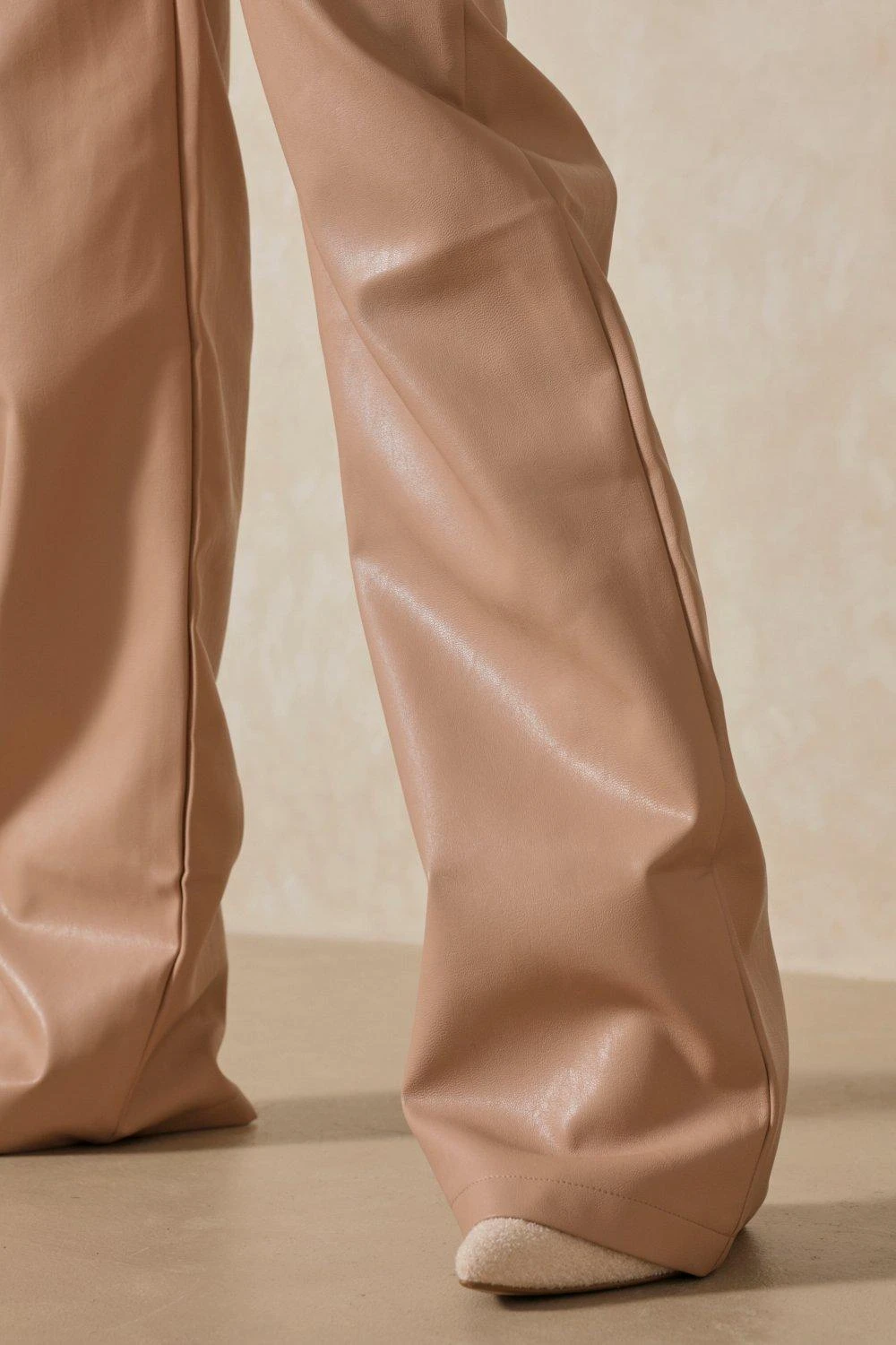 Wide Leg Leather Look Trousers 8 Wide Leg Leather Look Trousers - Image 6