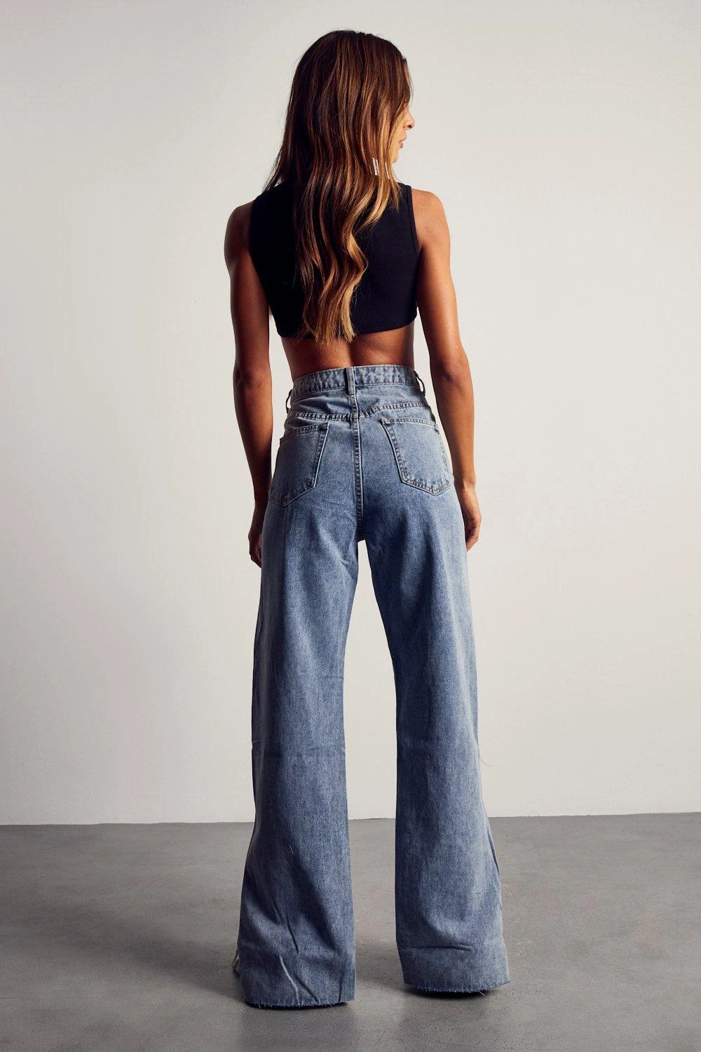 Miss Joslin Side Split Raw Hem Jean 5 Miss Joslin Side Split Raw Hem Jean - Image 3